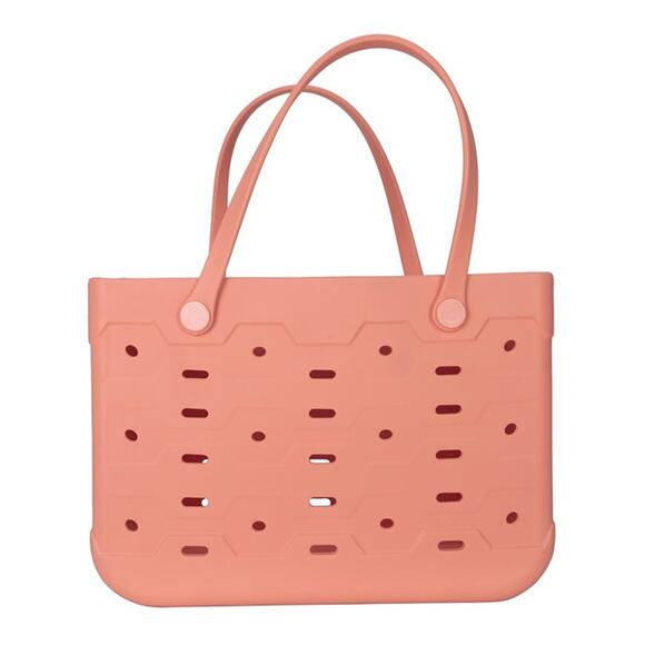 Mainstays Large Plastic Laundry Flex Tote, Melon Juice - Picture 2 of 5